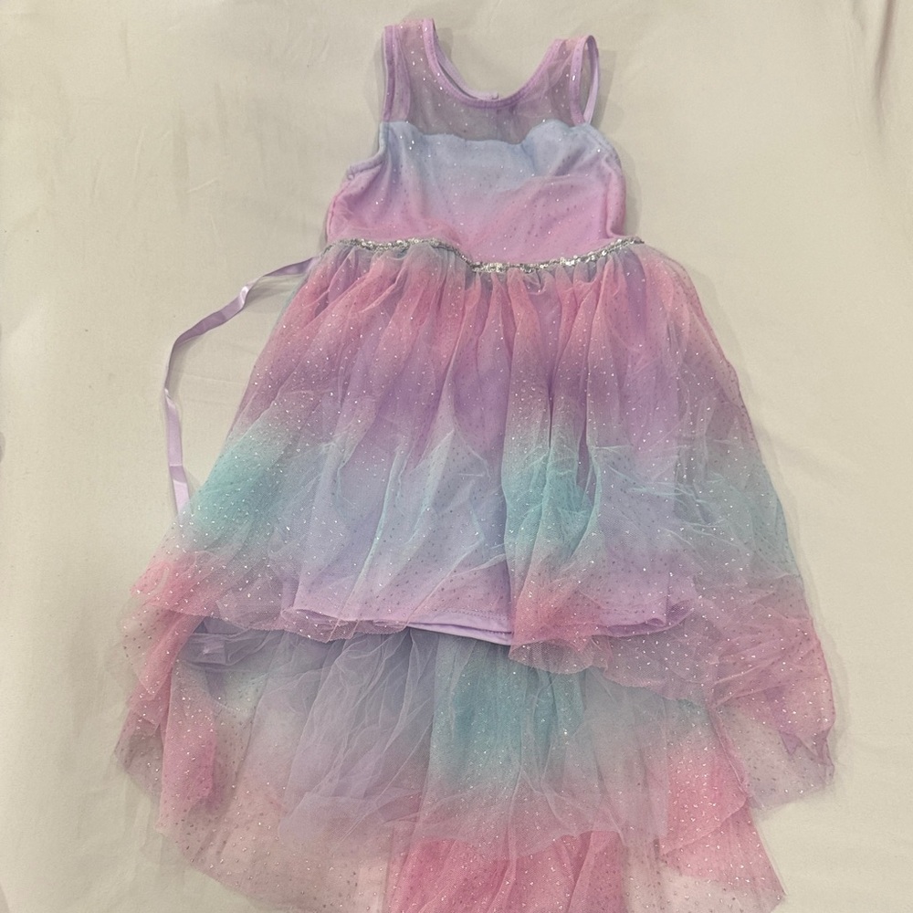 Pastel Rainbow Kids Formal Dress